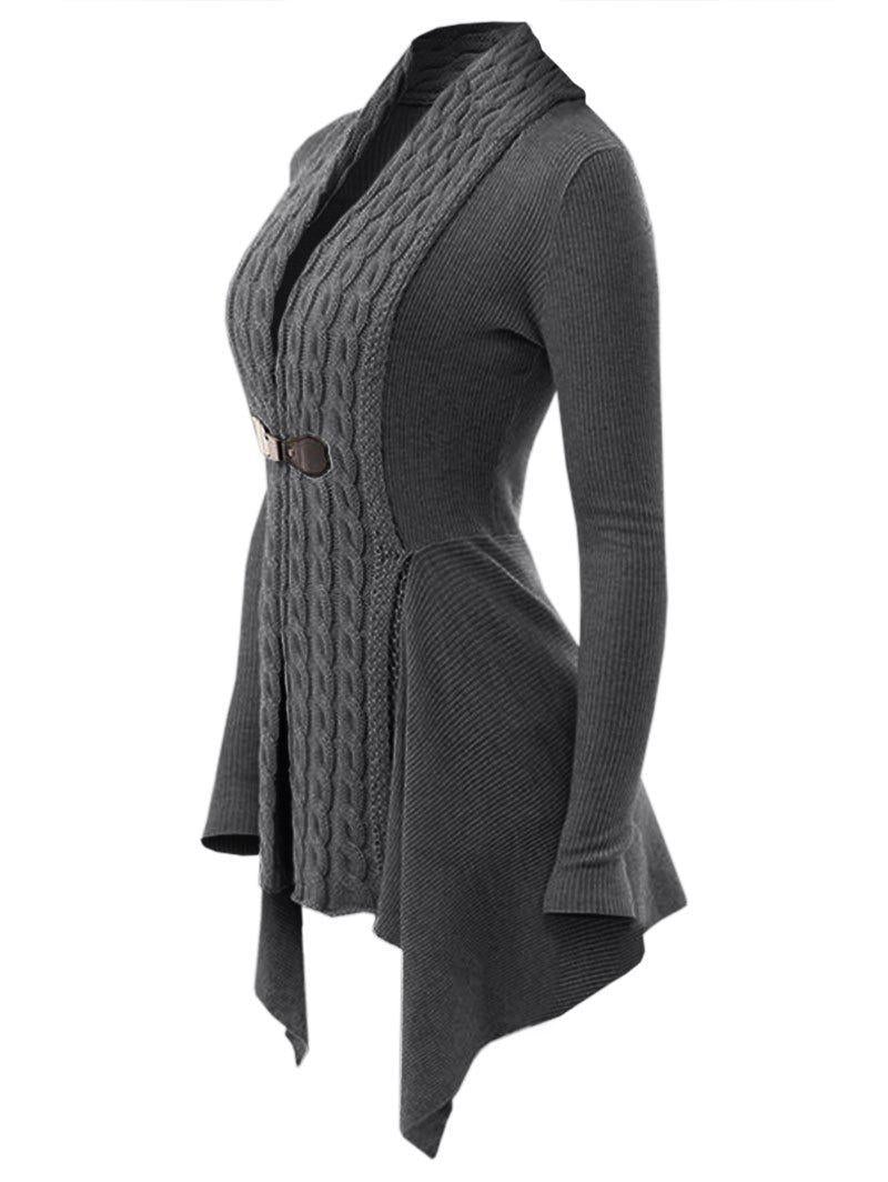 Eleganter Strickcardigan mit Zopfmuster - Zana