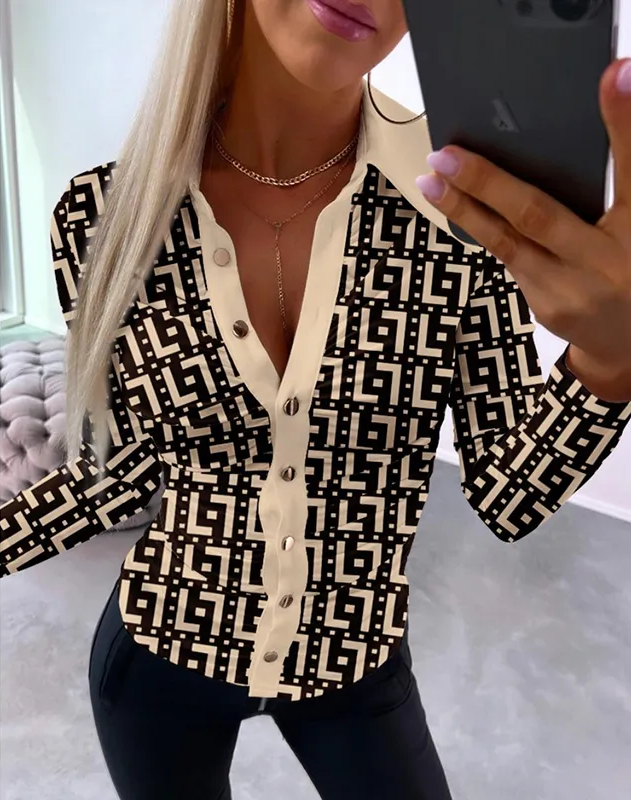 Gene - Herbst Vintage Print Top