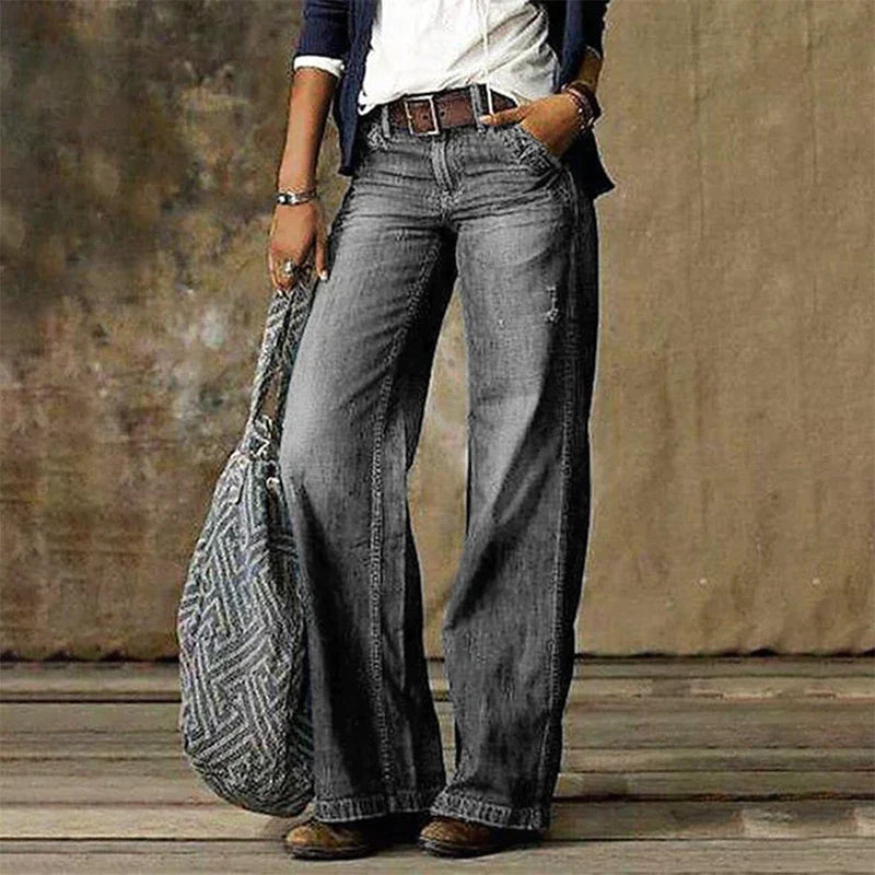 Nikole - Stilvolle weite Hosen im Vintage-Look