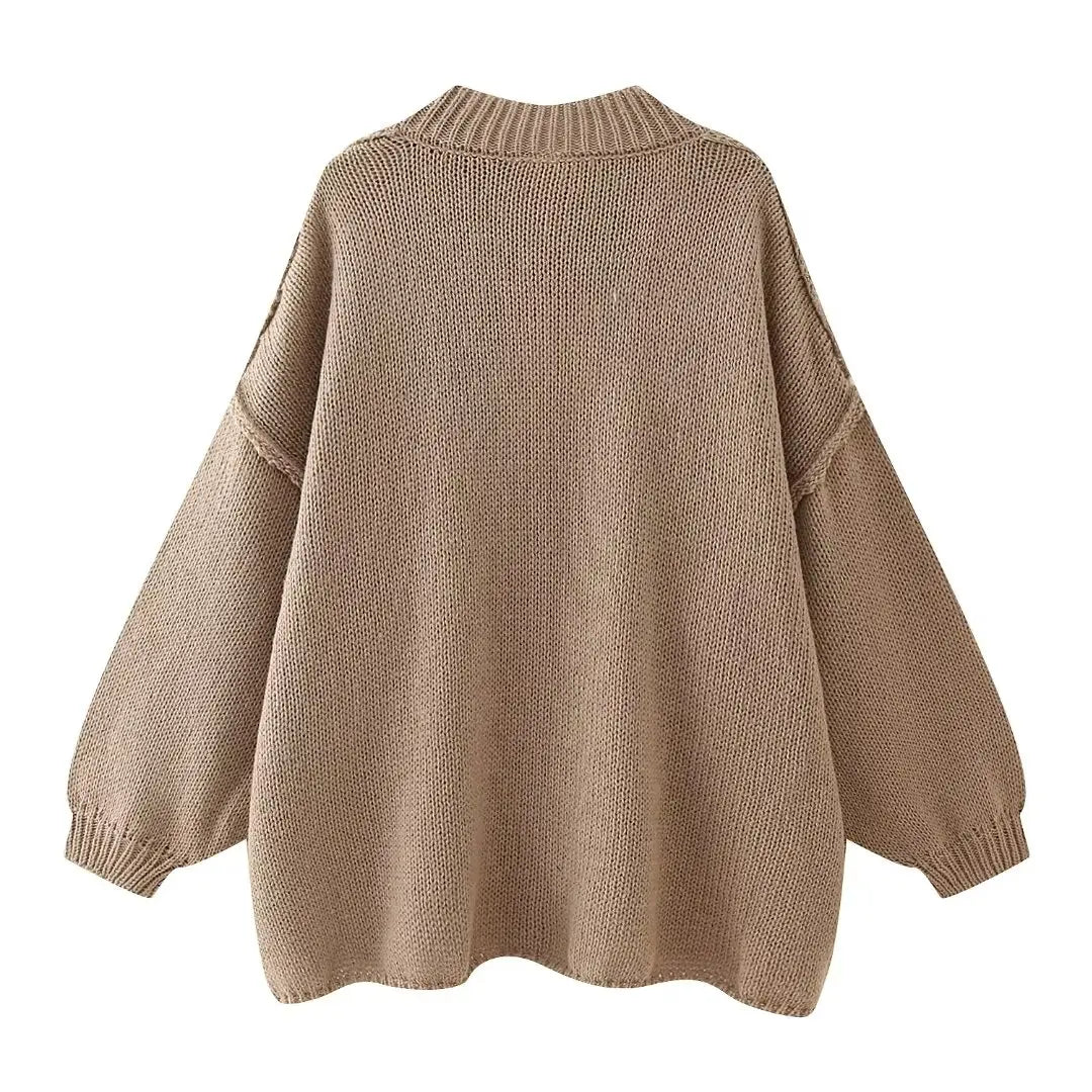 Locker geschnittene Strickjacke - Noémie