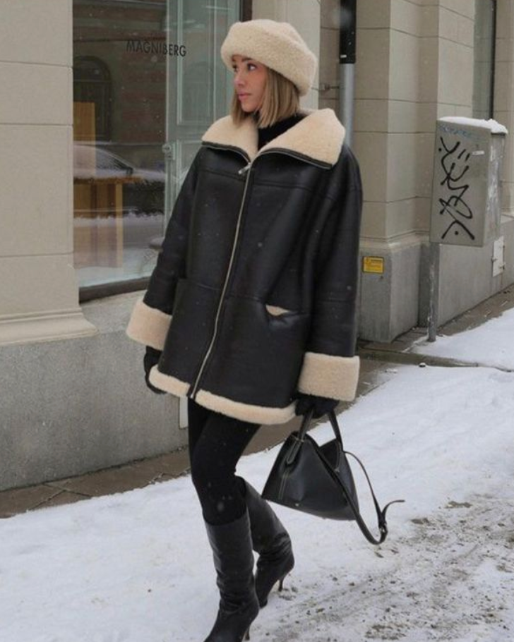 Modische Lederjacke - Aubrey