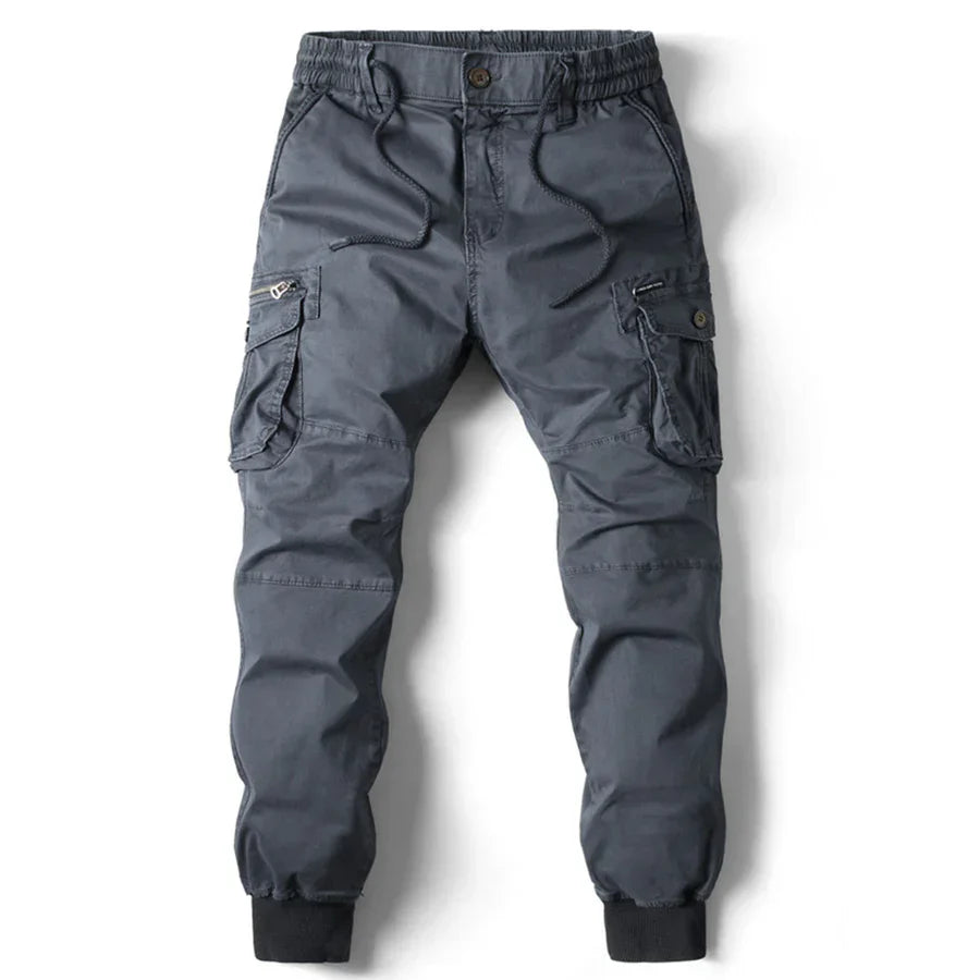 Tactical cargo pants with elastic waist - Armin