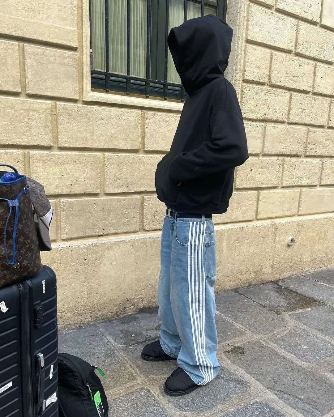 Baggy-Jeans mit hoher Taille - Markus