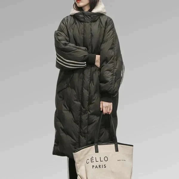 Raya - Stilvolle lange Steppjacke