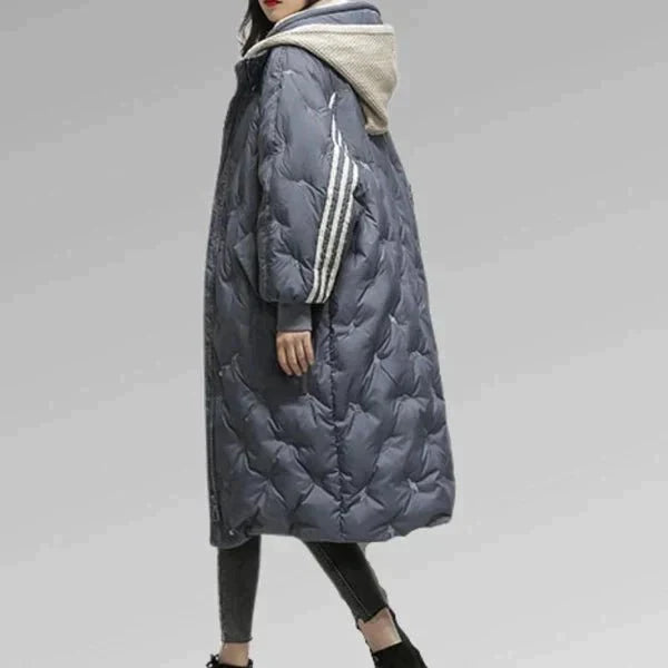 Raya - Stilvolle lange Steppjacke