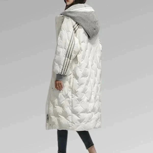 Raya - Stilvolle lange Steppjacke