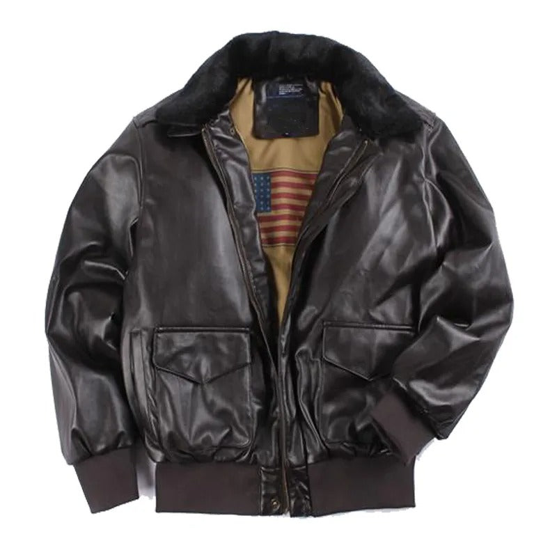 Winter Vintage Leder Motorradjacke - Alwin